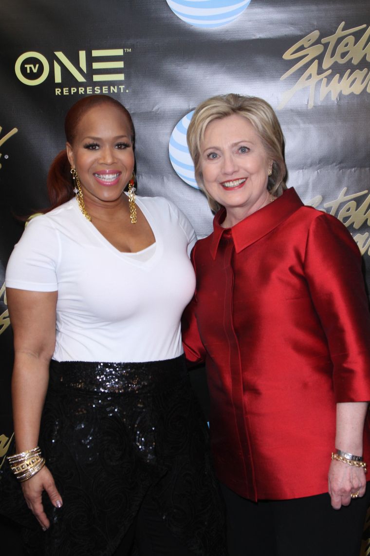 Tina Campbell & Hillary Clinton