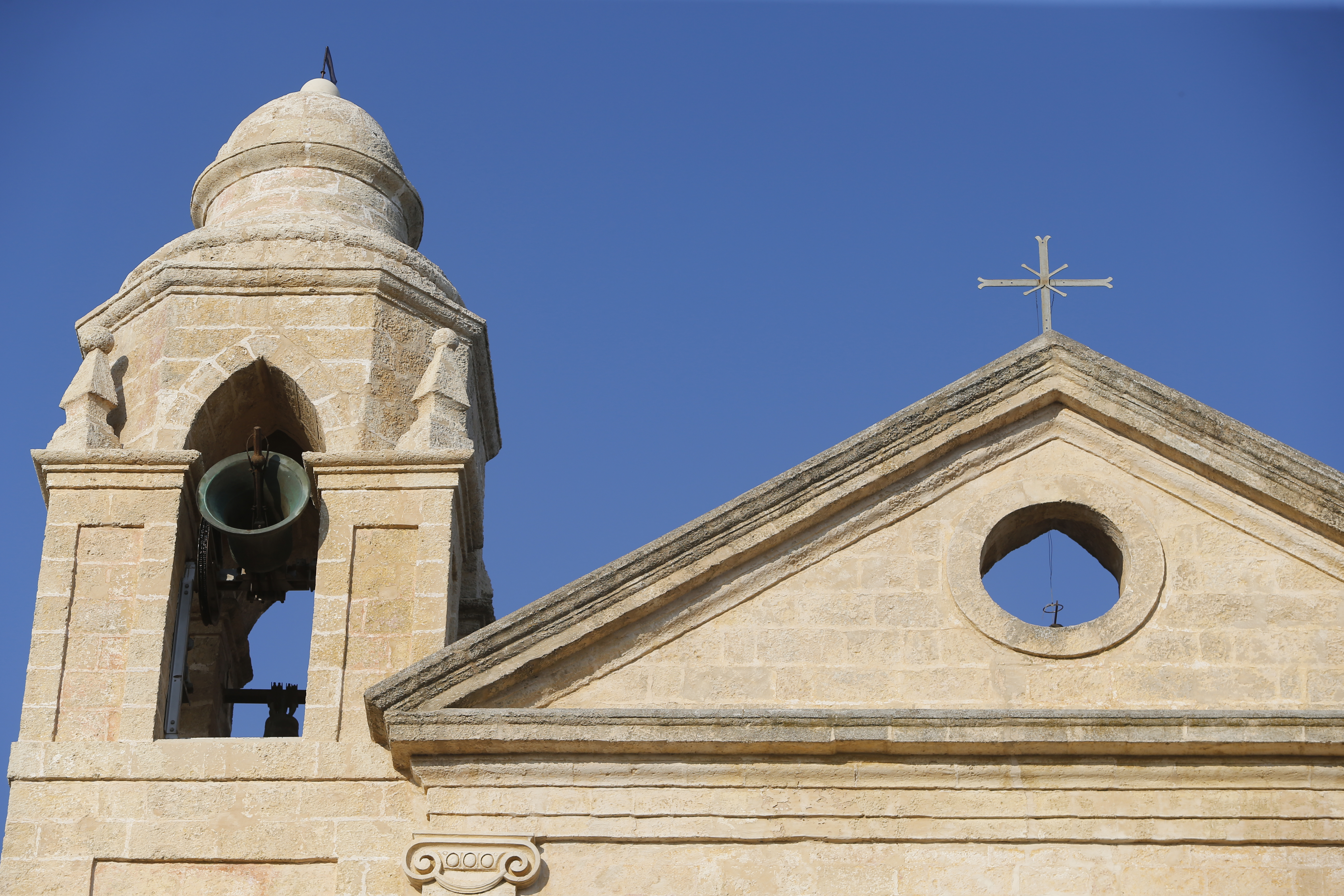 Church bell ringing.