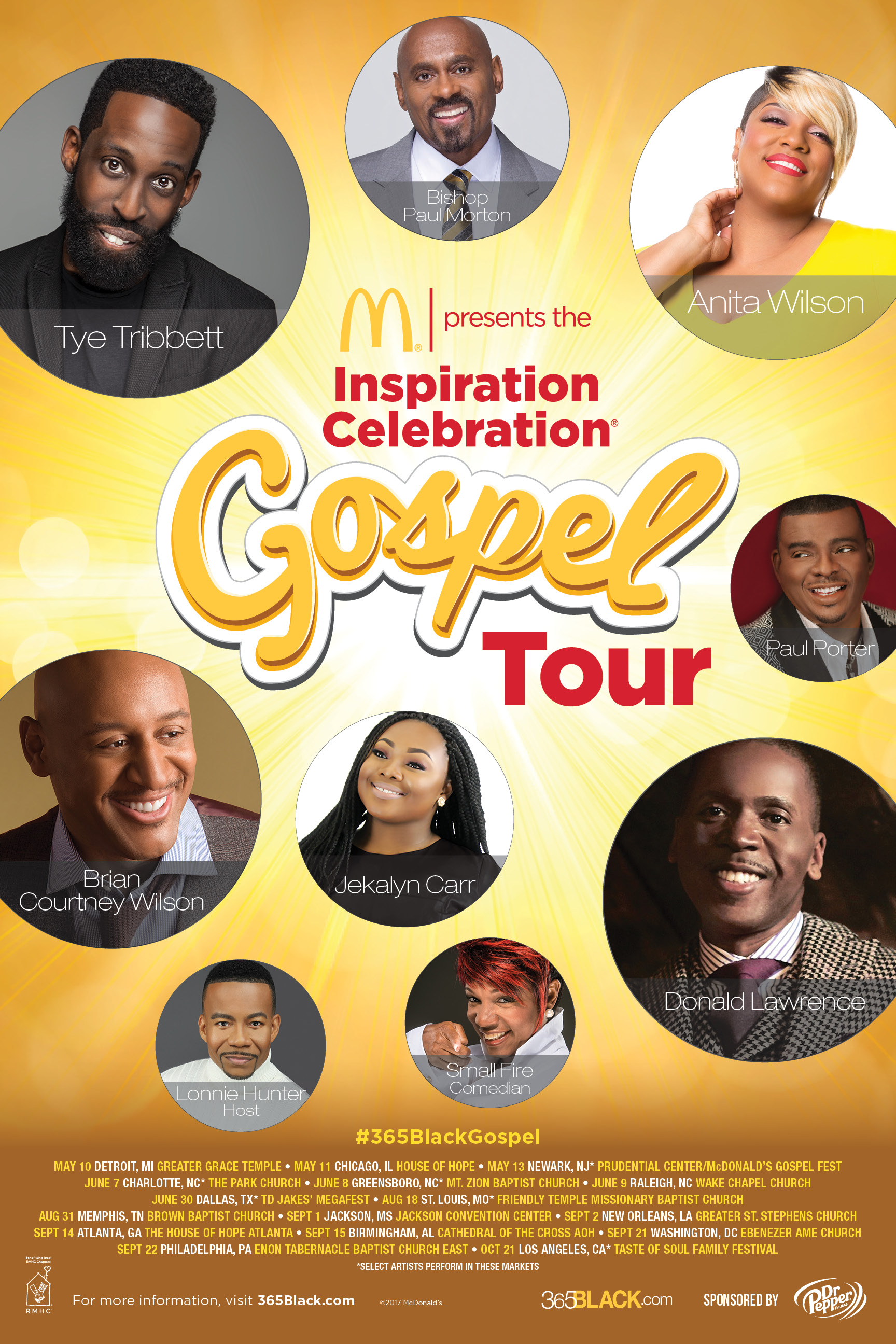 McDonald’s Gospel Tour 2017 Lineup Praise 106.1