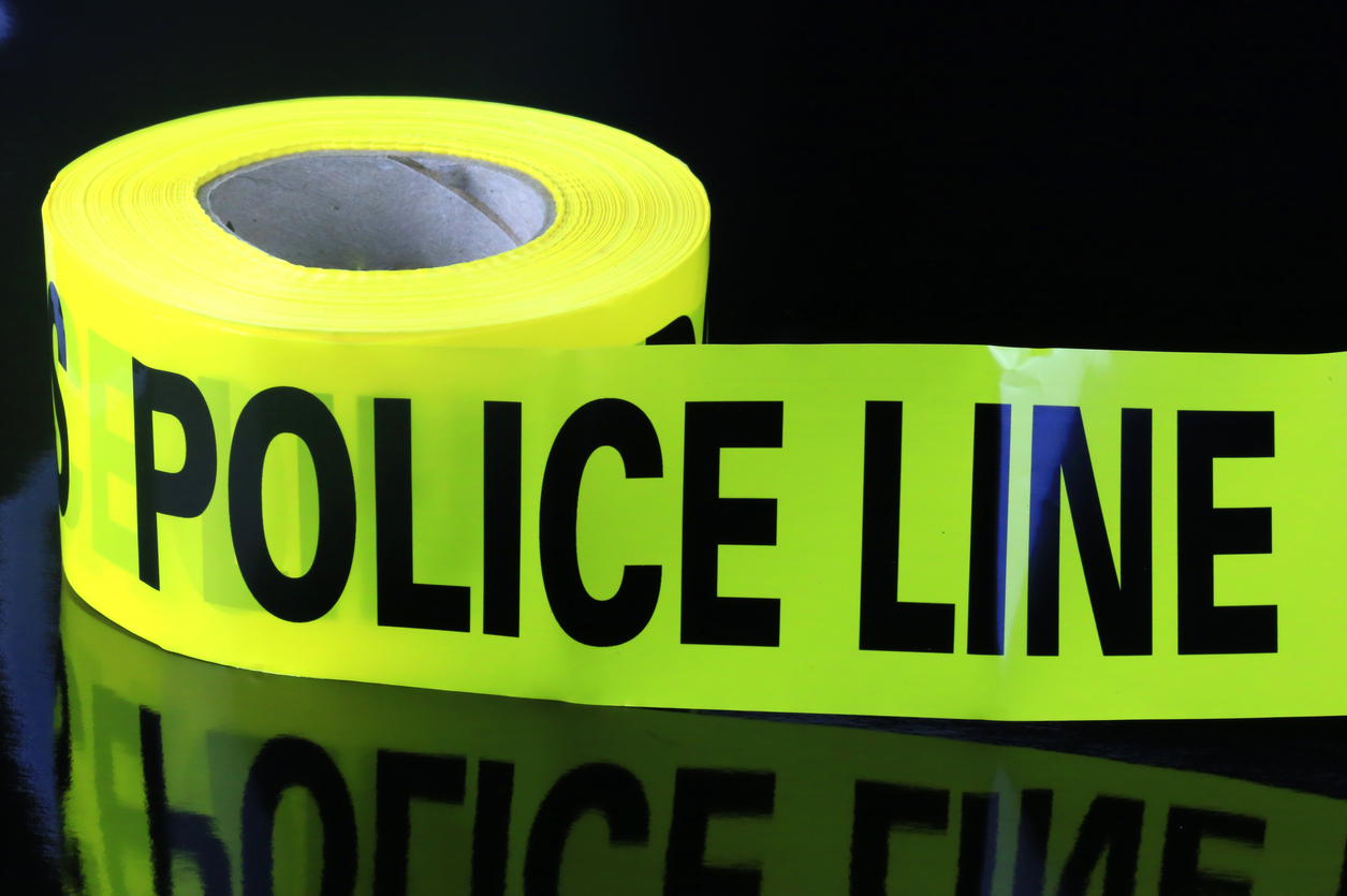 Temporary crime scene barrier