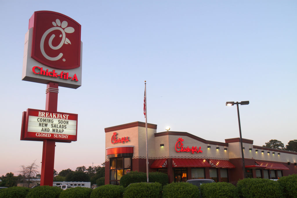 The exterior of Chick-fil-A in Thomasville.