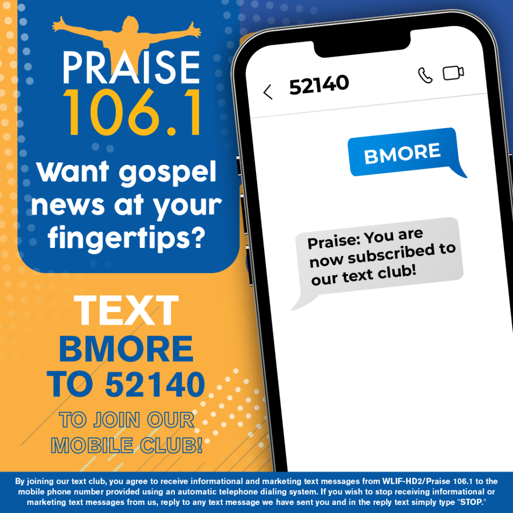 Praise 106.1 Updated Text Club Graphics 2023