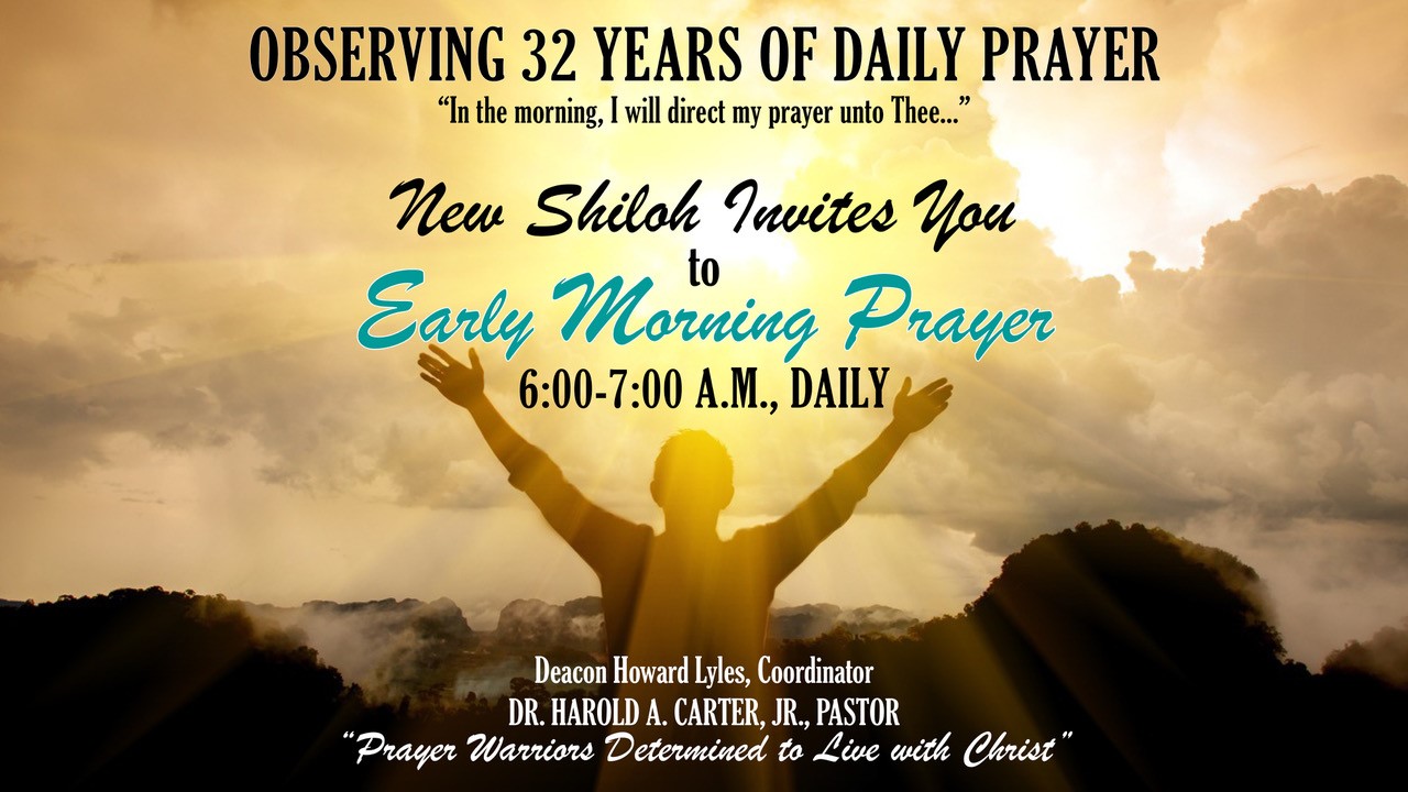 New Shiloh Baptist Church 6am Prayer Event Page Listing
