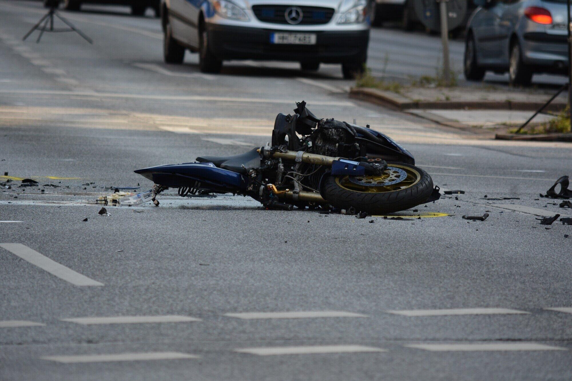 What victims should save after a motorcycle crash